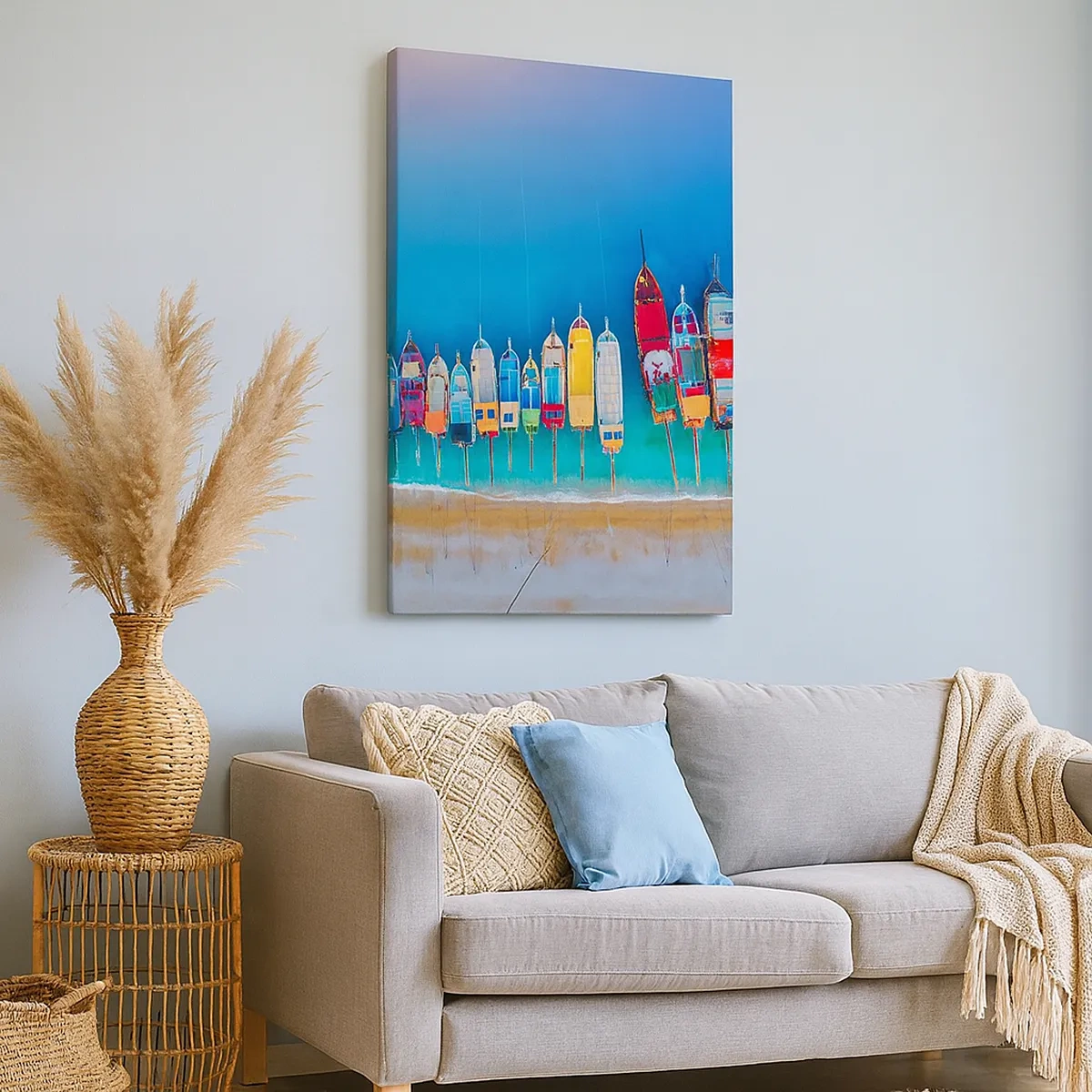 Canvastavla - Bild på duk - Ur fågelperspektivet - 50x70 cm