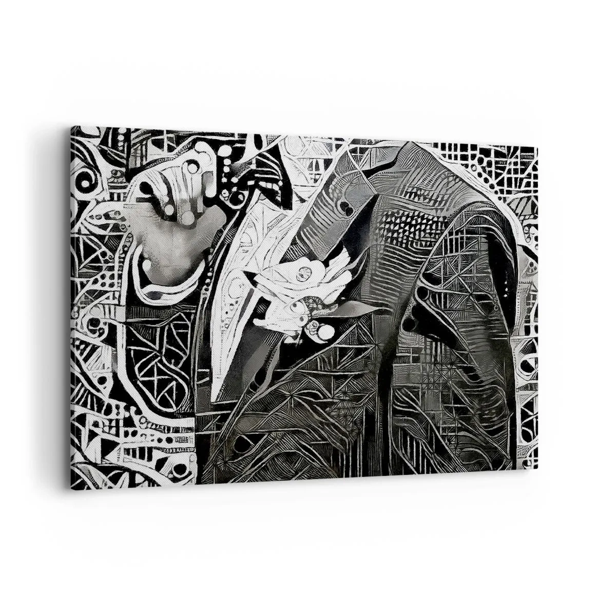 Canvastavla - Bild på duk - Gråmänniska? - 100x70 cm