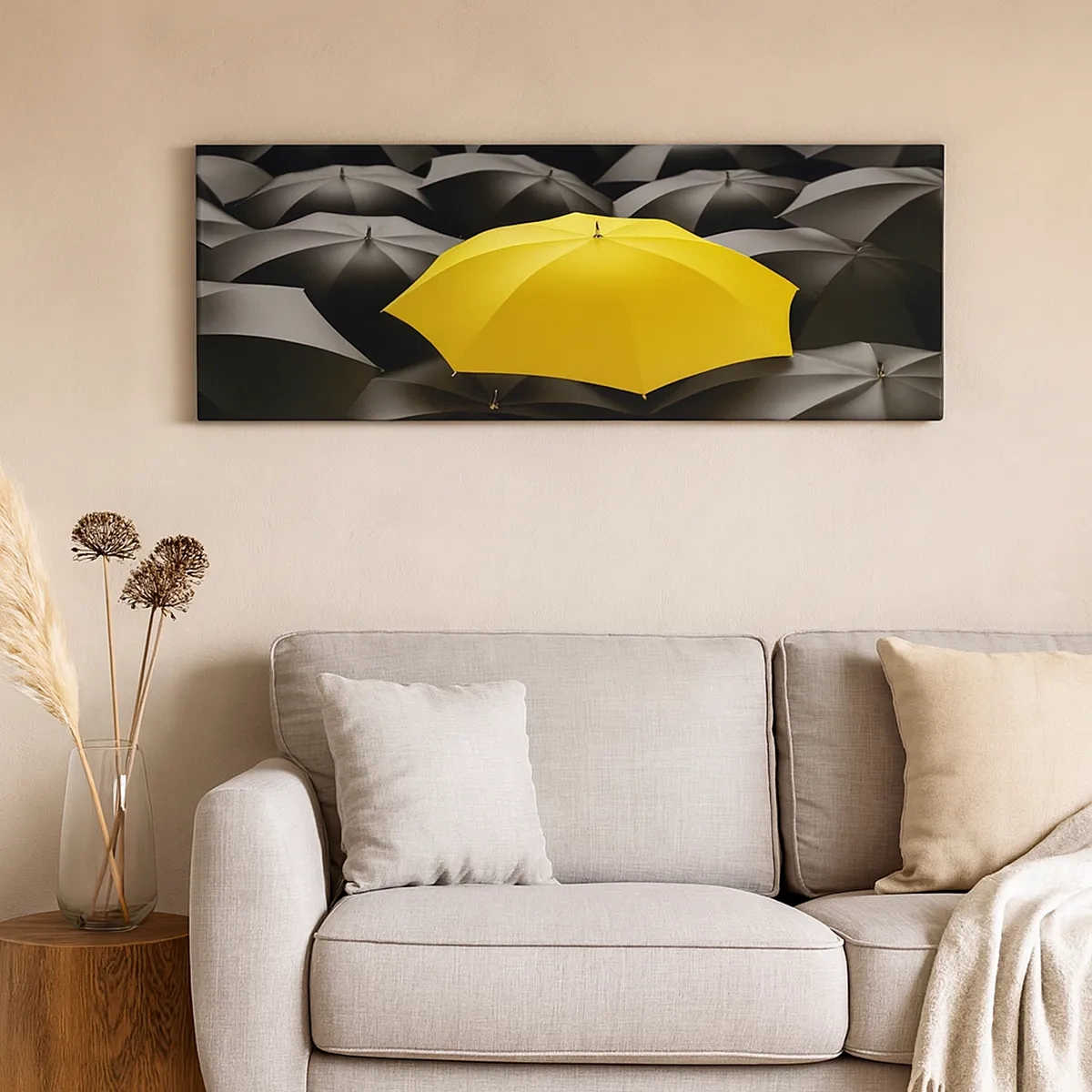 Canvastavla - Bild på duk - Farväl sorgen - 30x30 cm