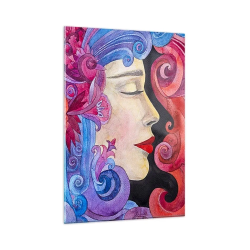 Glastavla - Bild på glas - Jugendstilen lever - 80x120 cm