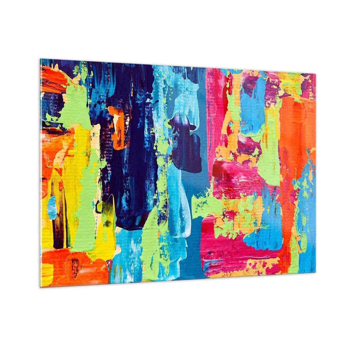 Glastavla - Bild på glas - Livet är skönt! - 100x70 cm