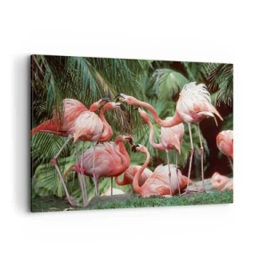 Canvastavla - Bild på duk - Eftermiddags skvaller - 100x70 cm