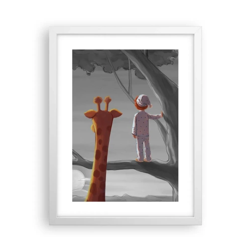 Affisch i vit ram - Det händer på riktigt - 30x40 cm