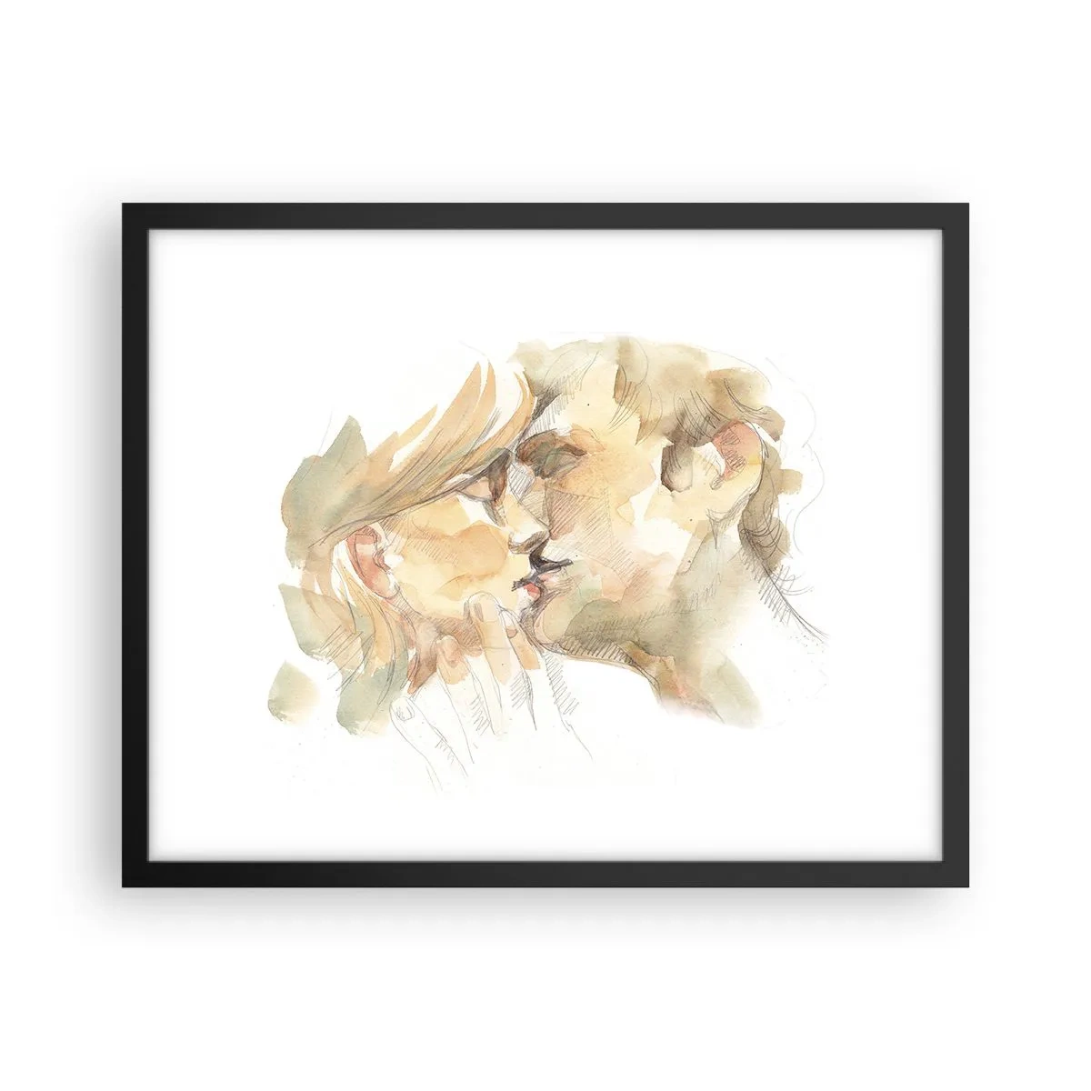 Affisch i svart ram - Upphittad hälft? - 50x40 cm