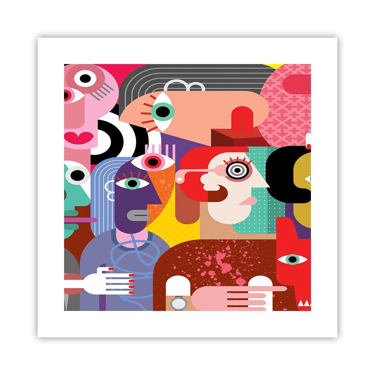 Affisch - Vi är från Picasso - 40x40 cm