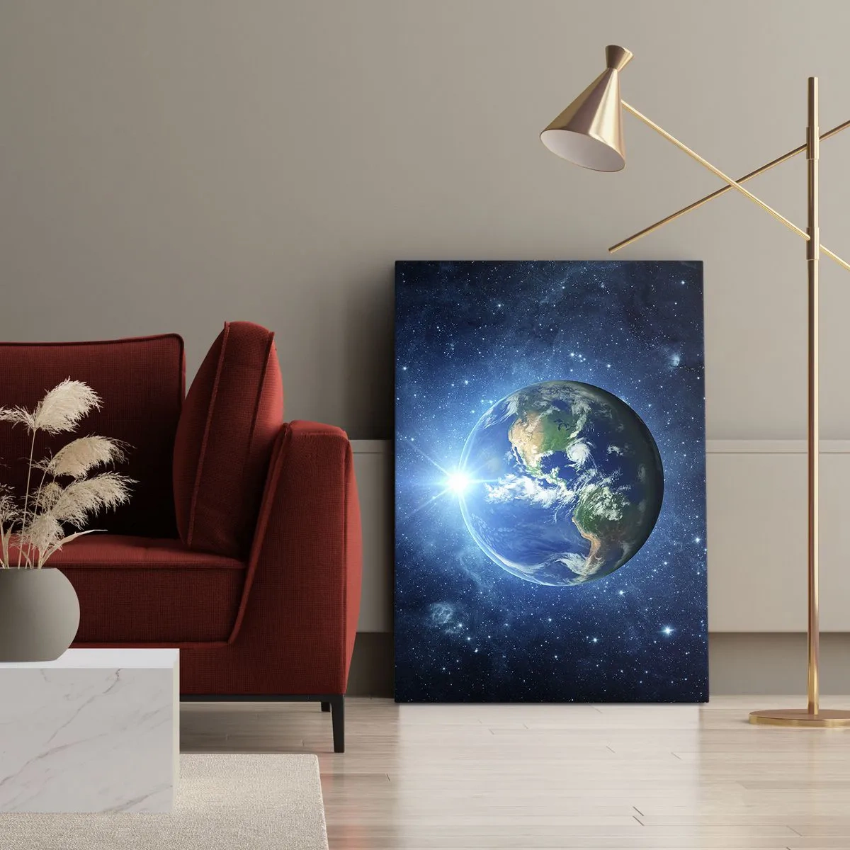 Canvastavla - Bild på duk - Vi är i himlen - 55x100 cm