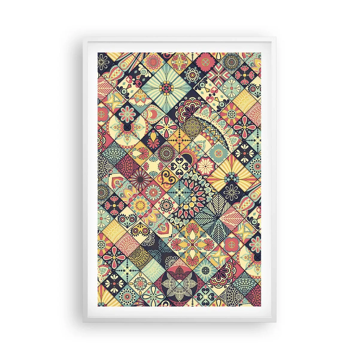 Affisch i vit ram - Marockansk stämning - 61x91 cm