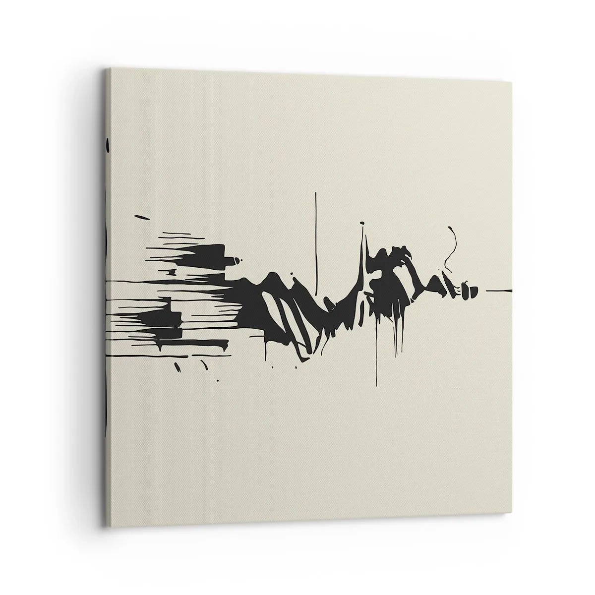 Canvastavla - Bild på duk - Skyndsam abstraktion - 60x60 cm