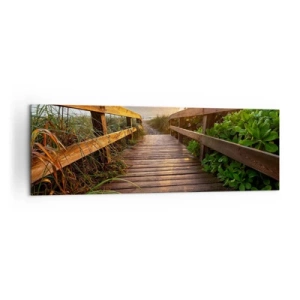 Canvastavla - Bild på duk - Direkt till stranden - 160x50 cm