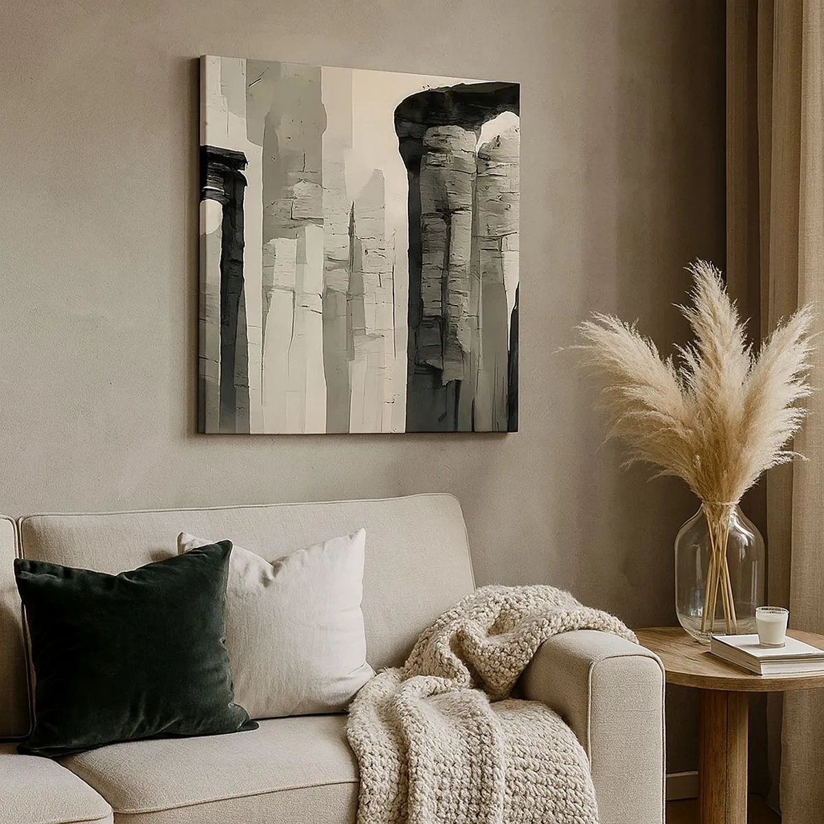 Canvastavla - Bild på duk - Antikens majestät - 30x30 cm