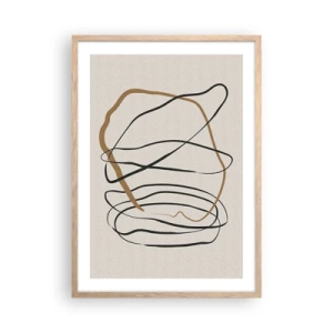 Affisch i ram av ljusek - Komposition: besittande dans - 50x70 cm