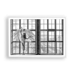 Affisch i vit ram - Änglarnas stad? - 100x70 cm