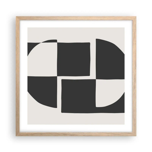 Affisch i ram av ljusek - Antites – syntes - 50x50 cm