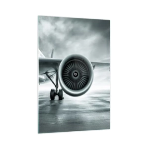 Glastavla - Bild på glas - Kraften finns! - 70x100 cm