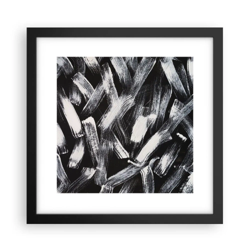 Affisch i svart ram - Abstraktion i industriell anda - 30x30 cm