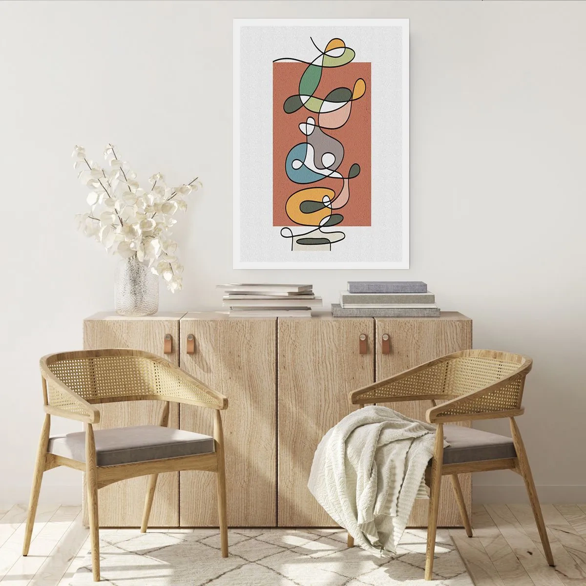 Affisch - Abstraktion: en färgglad dans - 30x40 cm