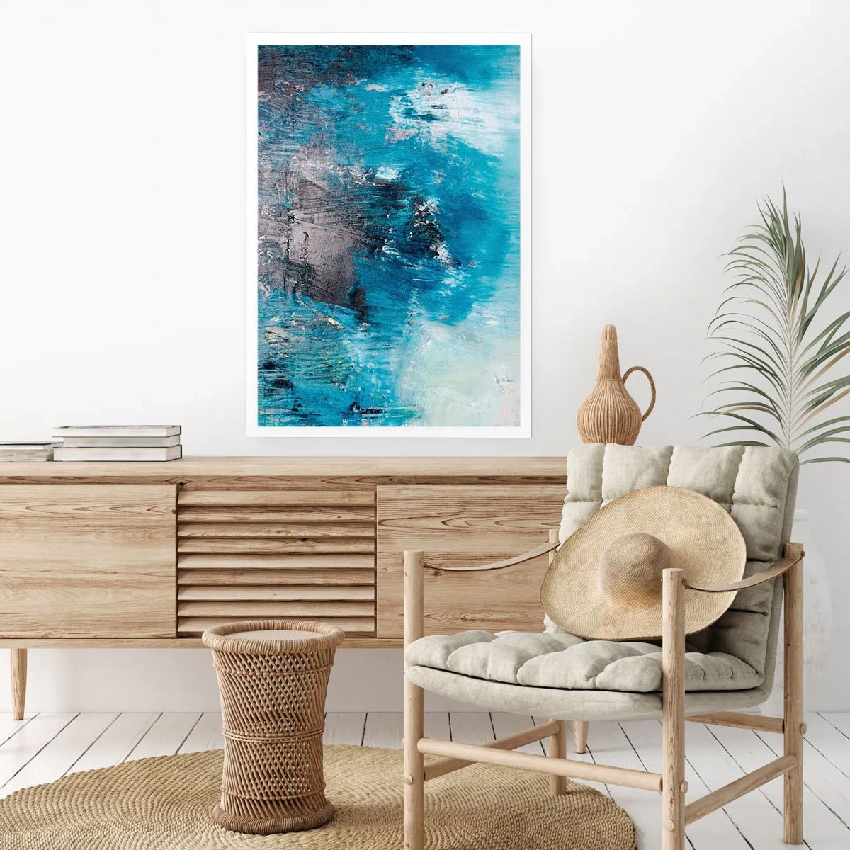 Affisch - Blå rapsodi - 70x100 cm