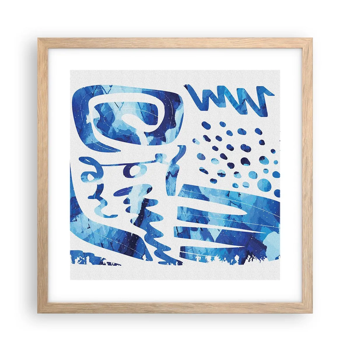 Affisch i ram av ljusek - Tillbaka till rötterna - 40x40 cm