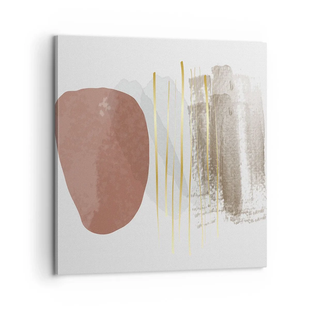 Canvastavla - Bild på duk - Abstrakt pelargång - 60x60 cm