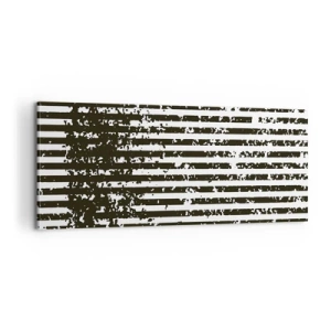 Canvastavla - Bild på duk - Rytm och brus - 100x40 cm