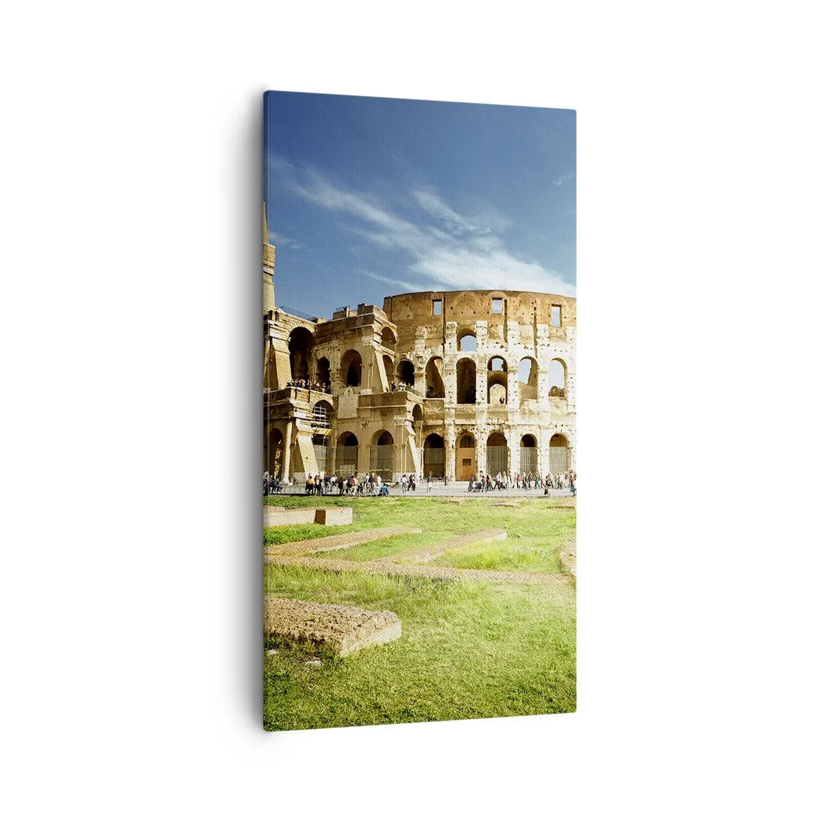 Canvastavla - Bild på duk - Vapnets klang hörs fortfarande - 55x100 cm