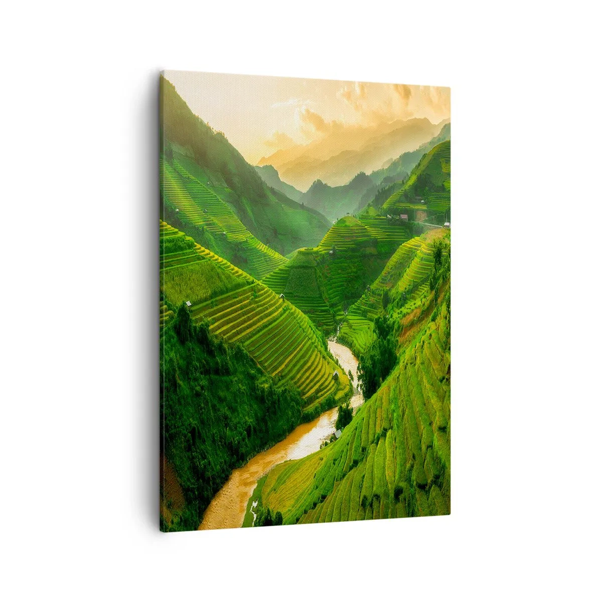Canvastavla - Bild på duk - Vietnamesisk dal - 50x70 cm