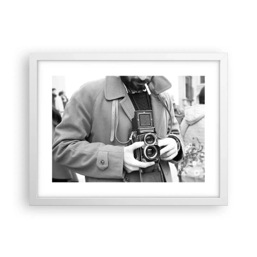 Affisch i vit ram - I retrostil - 40x30 cm