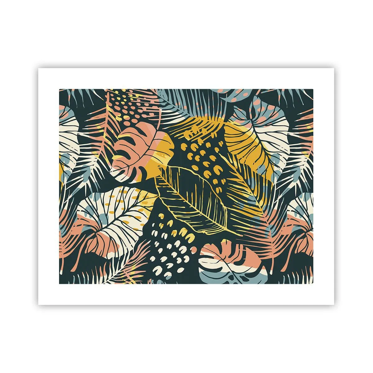 Affisch - Lövfantasi - 50x40 cm