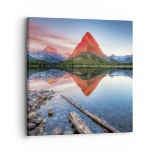 Canvastavla - Bild på duk - Glöd och kyla - 30x30 cm