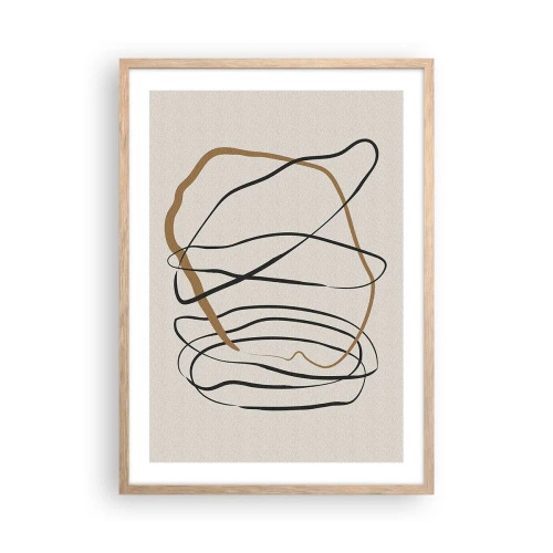 Affisch i ram av ljusek - Komposition: besittande dans - 50x70 cm