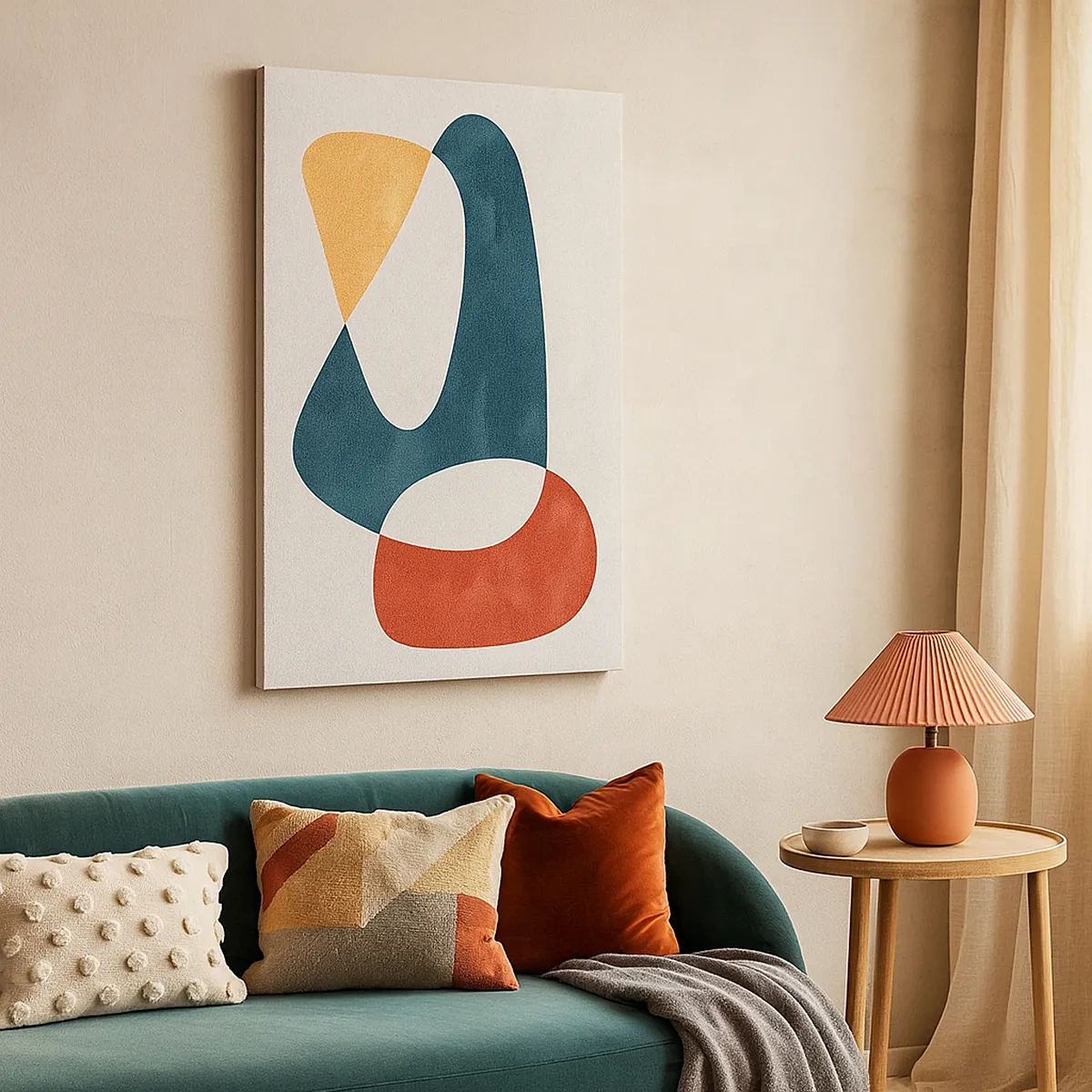 Canvastavla - Bild på duk - Influenser och metamorfoser - 50x70 cm