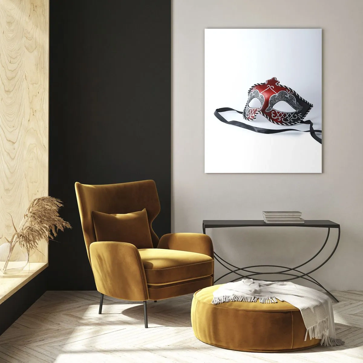 Glastavla - Bild på glas - Inbjudan till bal - 50x70 cm