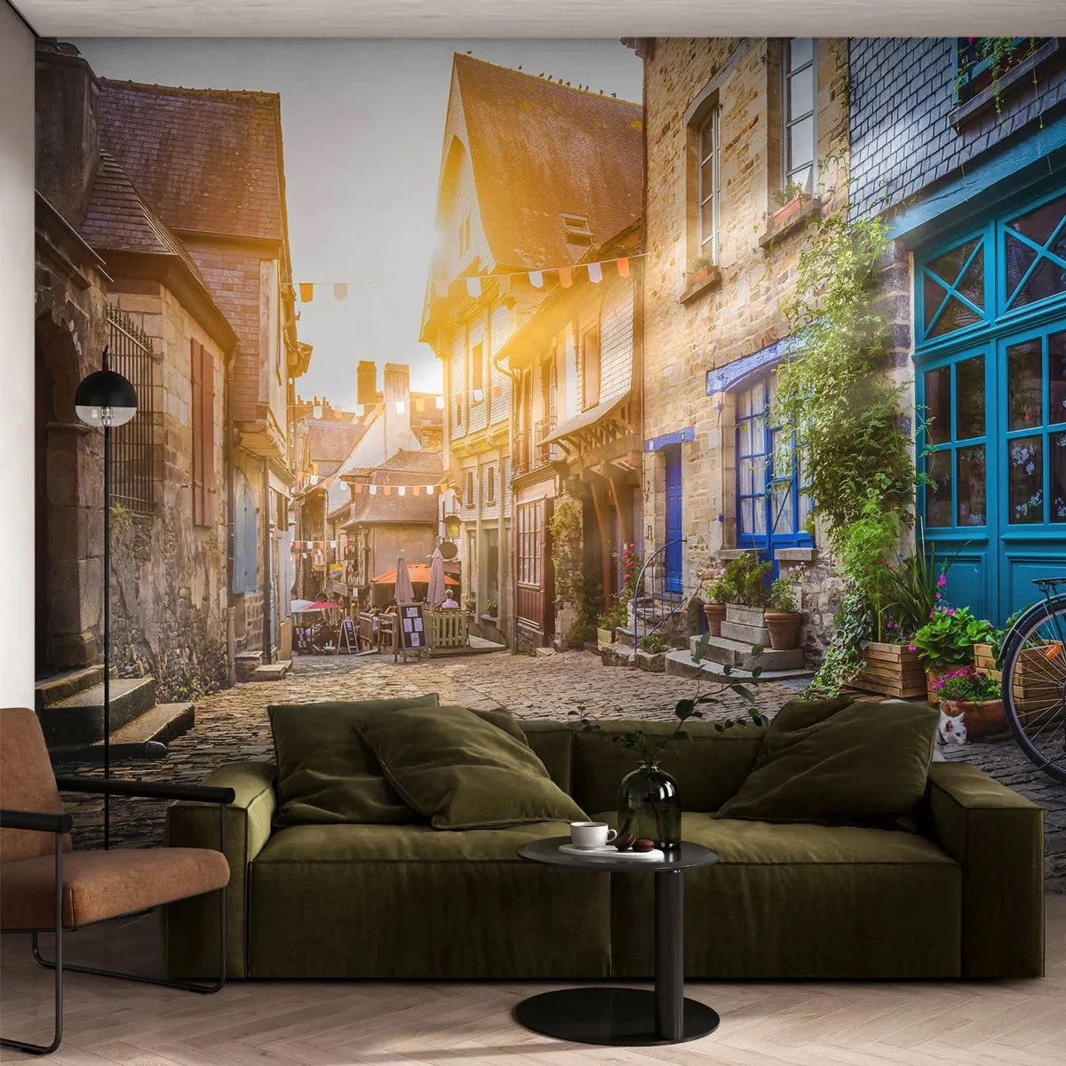 Självhäftande Fototapet Deluxe Sticker - Stadens vita ande - Stad, Frankrike, Arkitektur - 250x175 cm