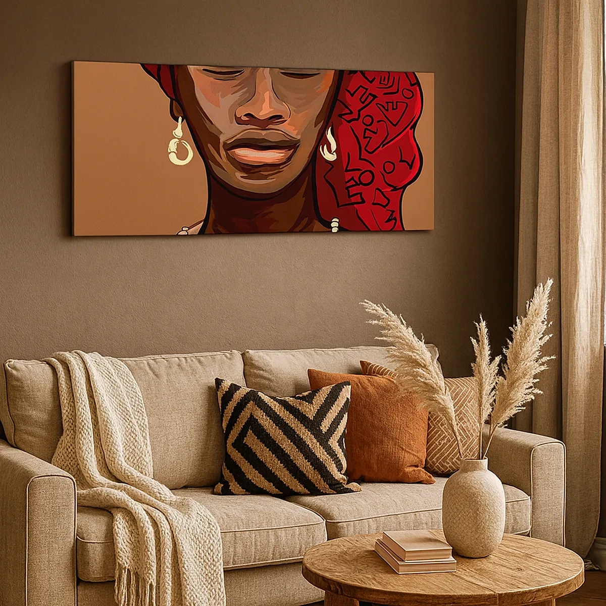 Canvastavla - Bild på duk - Venus i ebenholts - 30x30 cm