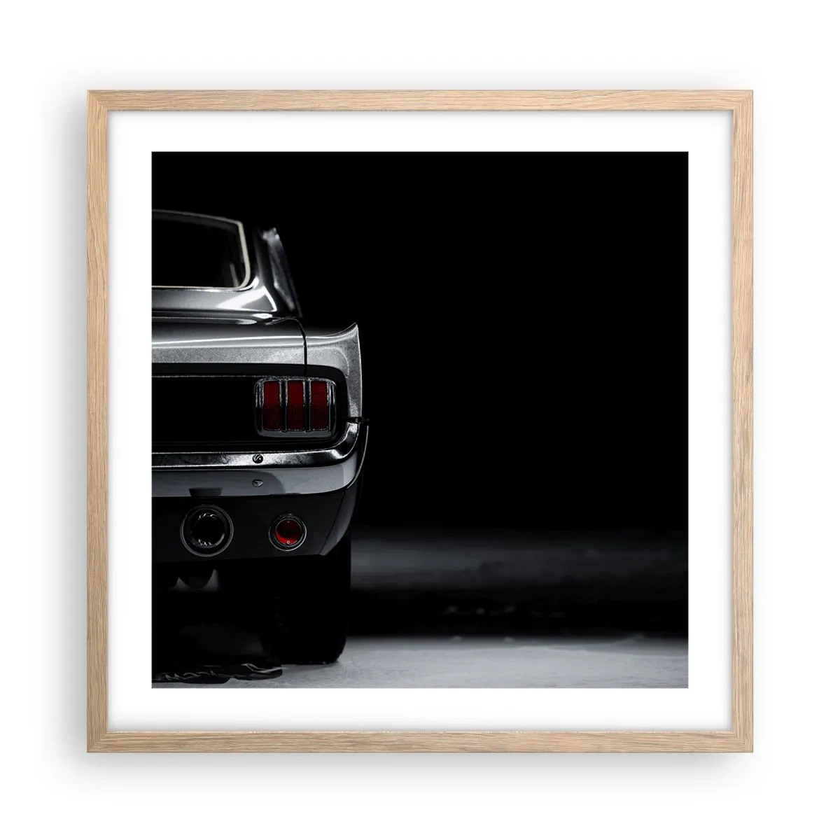 Affisch i ram av ljusek - Klassisk charm - 50x50 cm