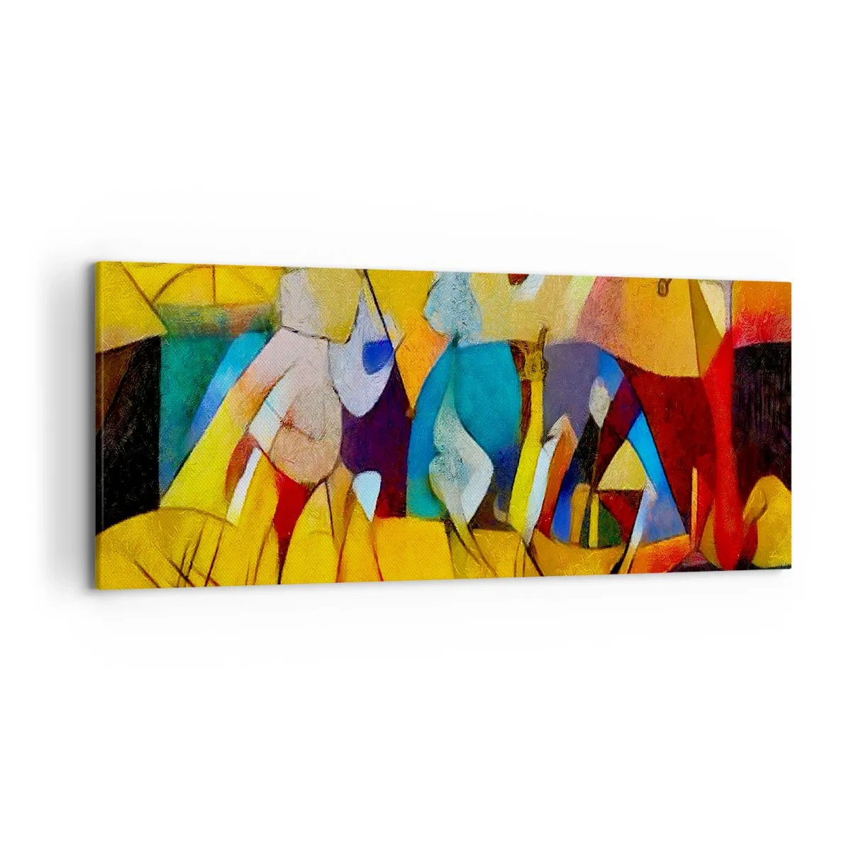 Canvastavla - Bild på duk - Sol - liv -glädje - 120x50 cm