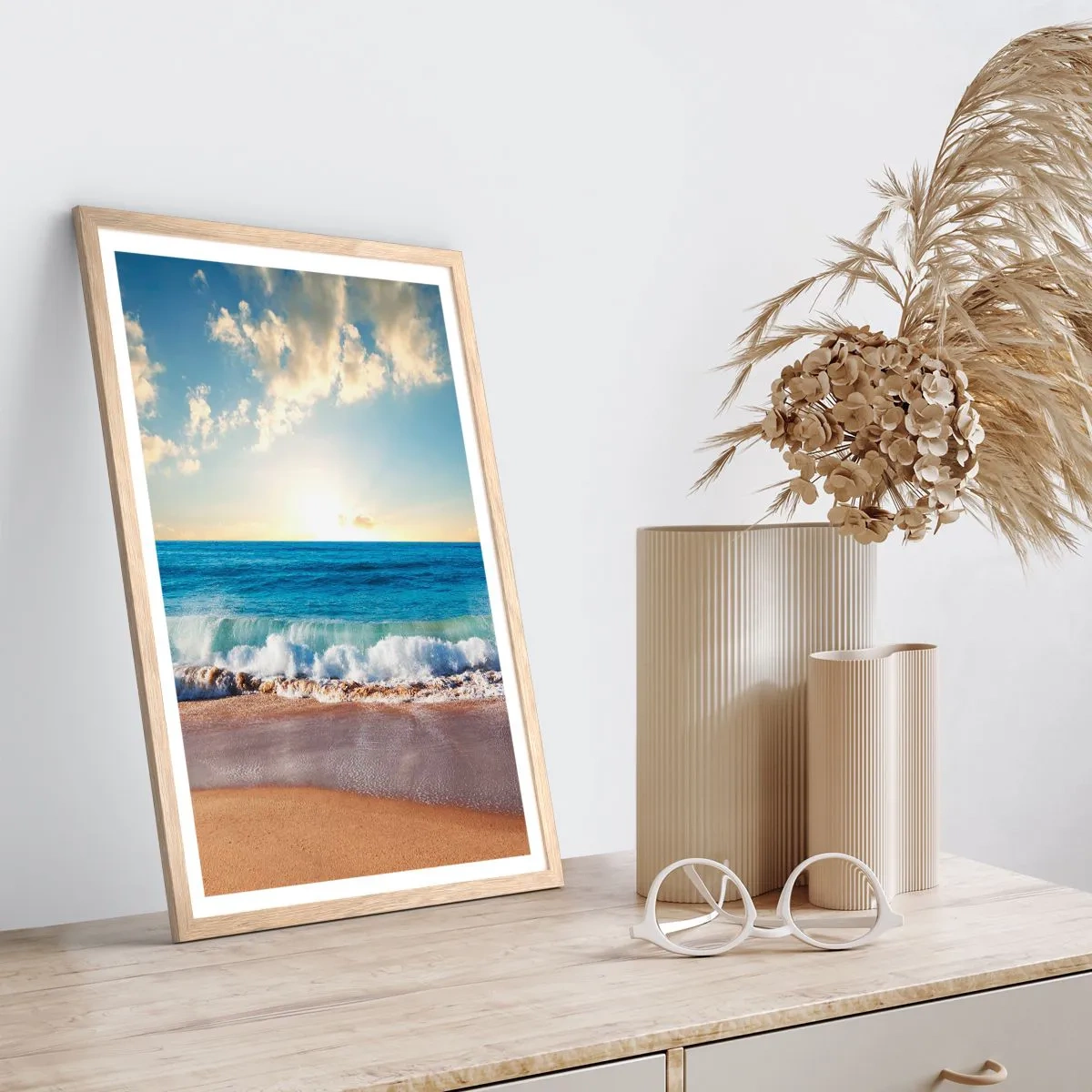 Affisch i ram av ljusek - Rörlighet och orörlighet samtidigt - 50x70 cm