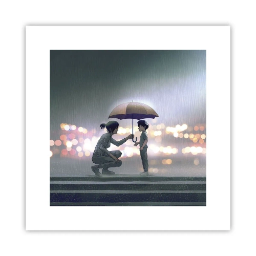 Affisch - Och allt är väl nu - 30x30 cm