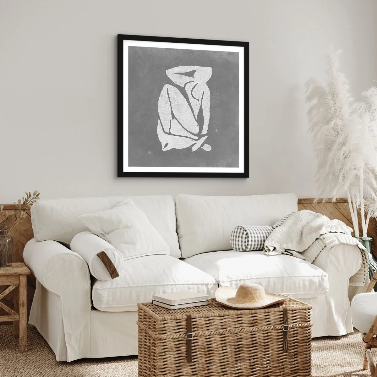 Affisch i svart ram - I drömmarnas värld - 60x60 cm