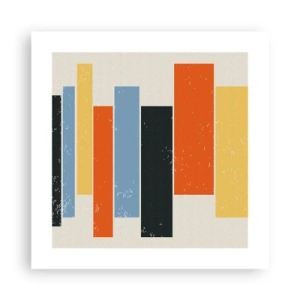 Affisch - Inspelning av musik - 40x40 cm
