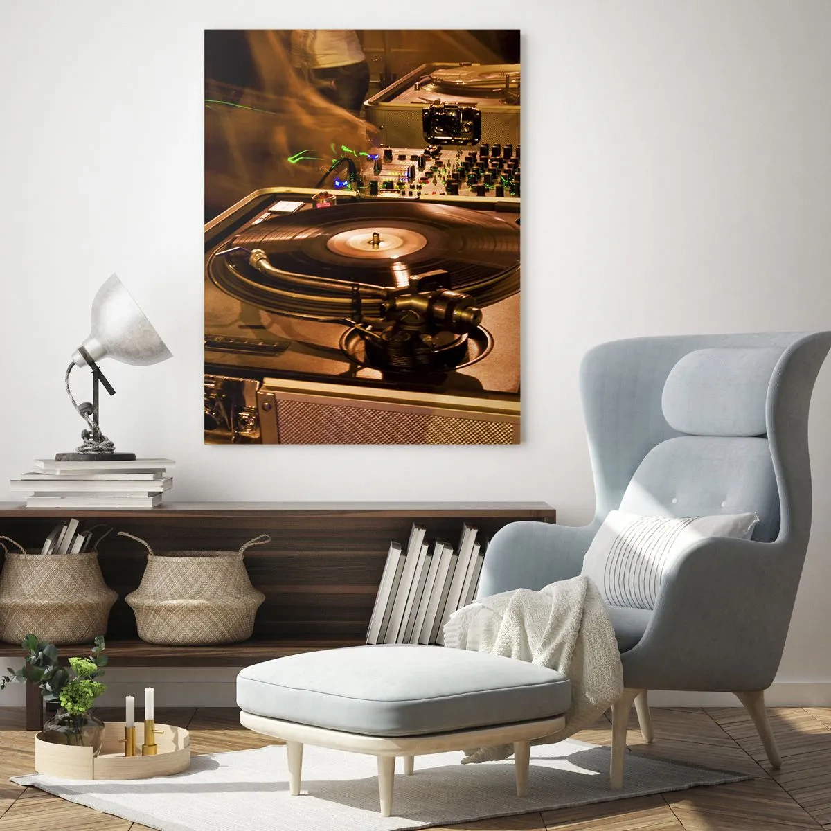 Glastavla - Bild på glas - Känner du kraften? - 70x100 cm
