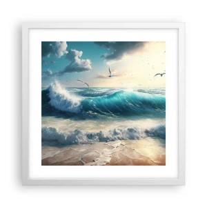 Affisch i vit ram - Ljuder endast för dig - 40x40 cm