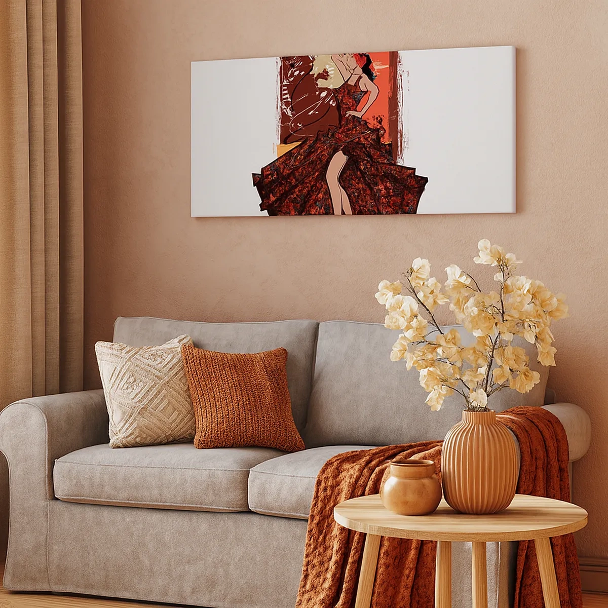 Canvastavla - Bild på duk - I hjärtats takt - 30x30 cm