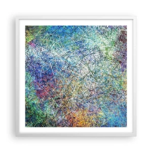 Affisch i vit ram - Det är inte så enkelt - 60x60 cm