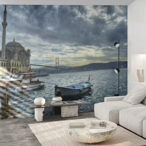 Fototapet på mått Premium Sand - På gränsen mellan världarna - Stad, Istanbul, Turkiet