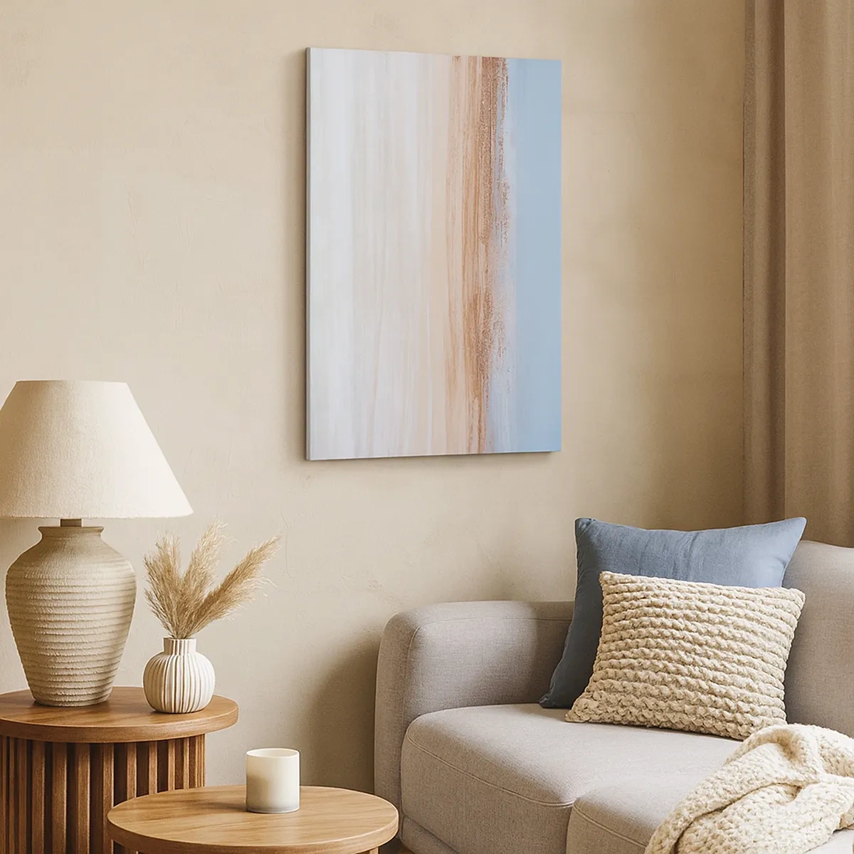 Canvastavla - Bild på duk - Tvetydigt landskap - 50x70 cm