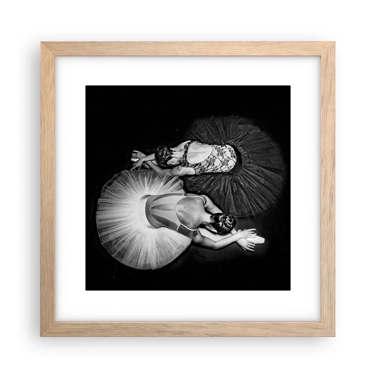 Affisch i ram av ljusek - Jin och jang – den perfekta balansen - 30x30 cm