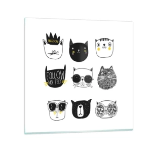 Glastavla - Bild på glas - Varje annorlunda - 60x60 cm