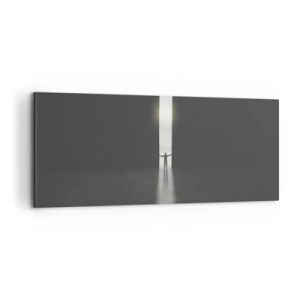 Canvastavla - Bild på duk - Ett steg mot den ljusa framtiden - 100x40 cm