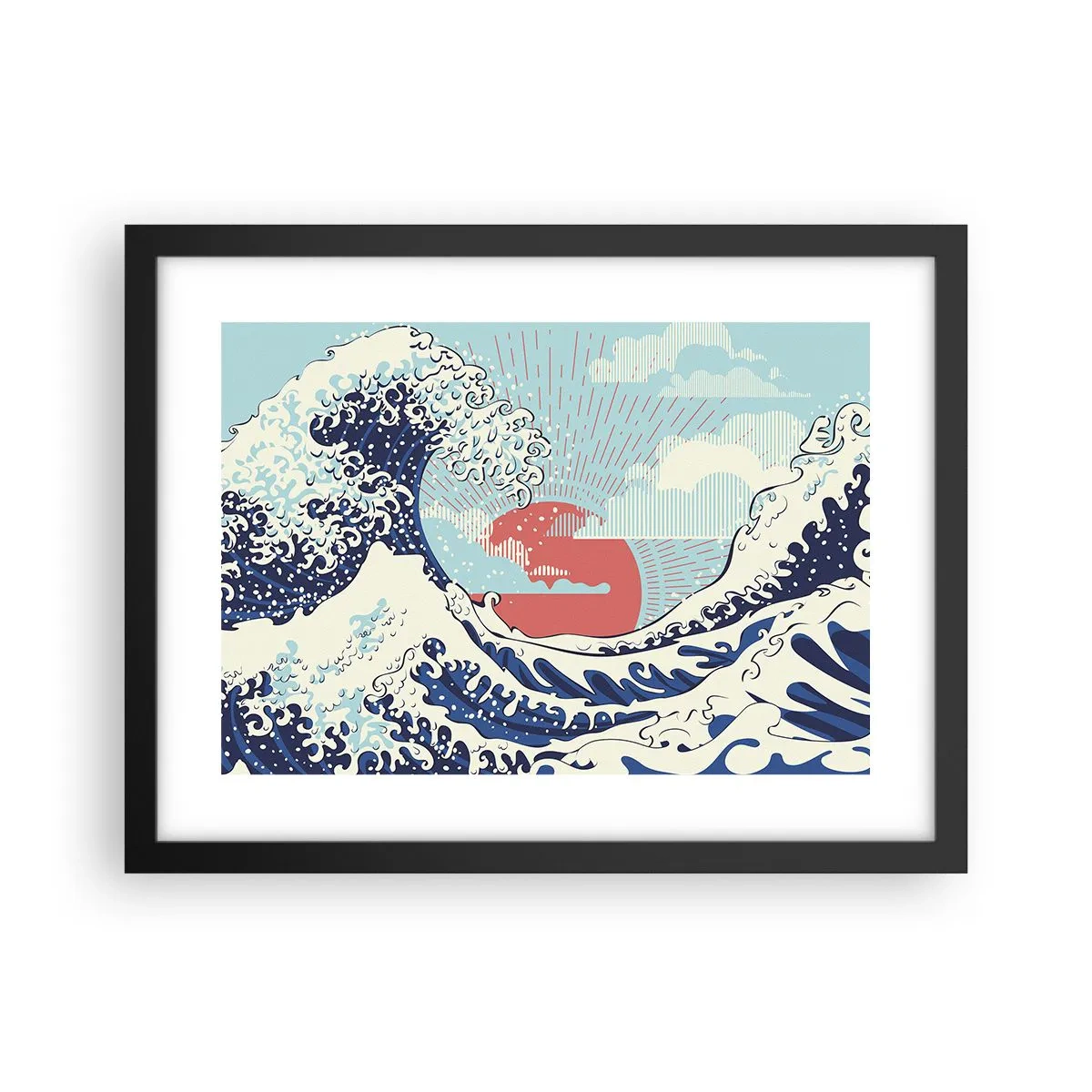Affisch i svart ram - Ur japanska inspirationer - 40x30 cm